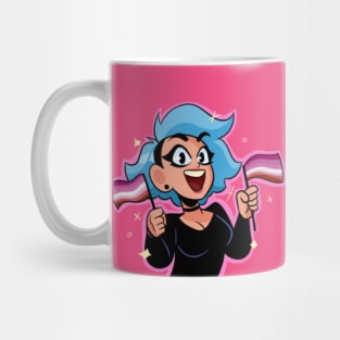 PeachFuzz Lesbian Pride! Mug